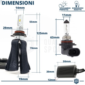 1 Bombilla LED HIR2 CANbus Plug & Play | NEW ANILLO AJUSTABLE | Conversión de Halógena HIR2 a LED | 6500K Blanco Frío 4000LM