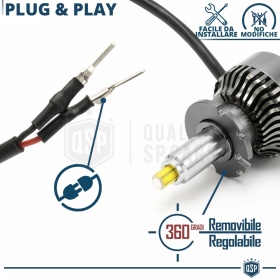 1 Bombilla LED D4S | Conversión de Xenon HID a LED Plug & Play | Luz Blanca Potente 360° | 6000LM 6500K