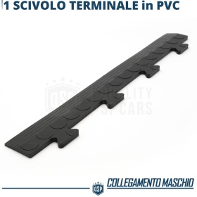 1 Schiebeanschluss für PVC-Boden | Verriegelungsprofil MÄNNLICH Fitting