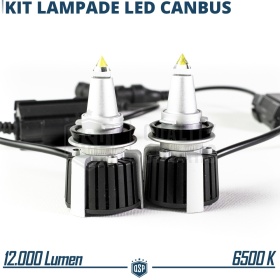 Kit Bombillas LED H16 de Cuarzo 360° CANBUS | Luz Blanca Potente 6500K 55W