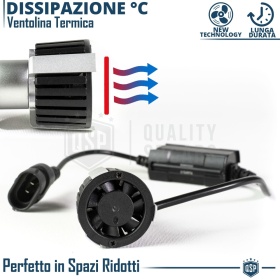 Kit Bombillas LED H16 de Cuarzo 360° CANBUS | Luz Blanca Potente 6500K 55W