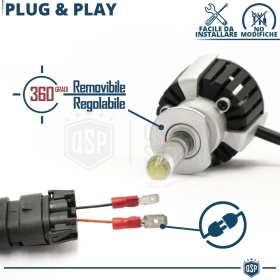 Kit Bombillas LED H1 de Cuarzo 360° CANBUS | Luz Blanca Potente 6500K 55W