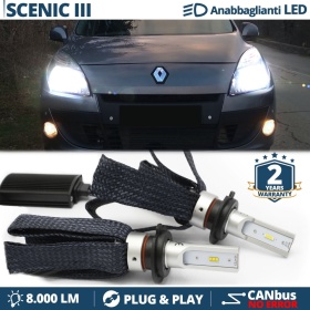 Kit LED H7 para Renault Scenic 3 Luces de Cruce CANbus | 6500K Blanco Frío 8000LM