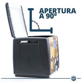 Baúl de almacenamiento robusto y espacioso de EXTERNO - INTERNO Design Route 66 | 320 litros