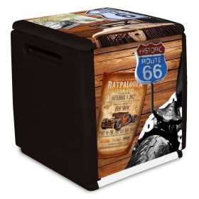 Baúl de almacenamiento robusto y espacioso de EXTERNO - INTERNO Design Route 66 | 320 litros