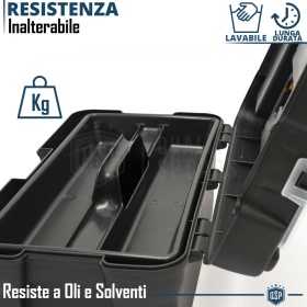 Maletín de Herramientas Profesional Portaherramientas Robusto y Espacioso | HECHO EN ITALIA