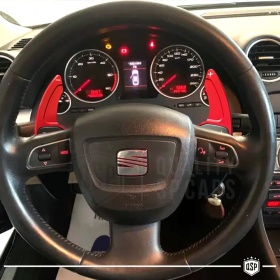 2 PALETTE Cambio al Volante per SEAT Exeo | Leve Cambio Sequenziale in Alluminio Rosso