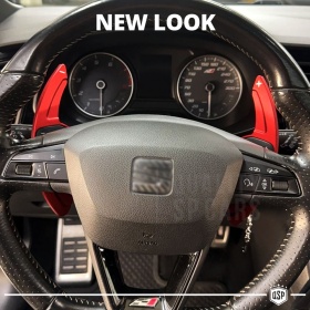 2 Levas de Volante para SEAT Leon (5F) | Levas de Cambio en Aluminio Rojo