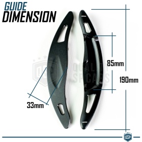 Steering Wheel Paddle Shift for PORSCHE Panamera (971) 16- | Black Paddle Shifters