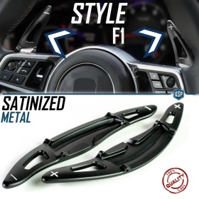 PALETTE Cambio al Volante per PORSCHE Cayenne II (92A) 14-18 | Leve Paddle Nere