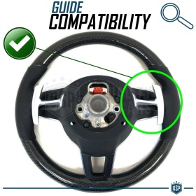 PALETTE Cambio al Volante per PORSCHE Cayenne II (92A) 14-18 | Leve Paddle Nere