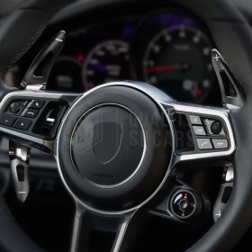 PALETTE Cambio al Volante per PORSCHE Cayenne II (92A) 14-18 | Leve Paddle Nere