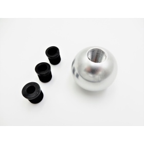 Pomo Palanca de Cambio GRIS PLATA para FIAT 500 Nueva y Antigua Universal en Acero Inoxidable Anotizado
