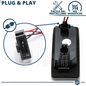 2 Luces de Matricula LED para Audi CANBUS 18 LED 6.500K BLANCO FRIO Plug & Play