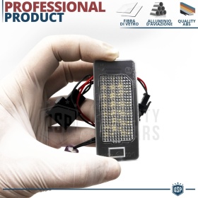 2 Luces de Matricula LED para Audi CANBUS 18 LED 6.500K BLANCO FRIO Plug & Play