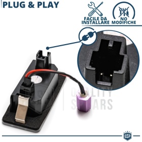 2 Luces de Matricula LED para Seat CANBUS 18 LED 6.500K BLANCO FRIO Plug & Play
