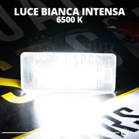 2 Luces de Matricula LED para Seat CANBUS 18 LED 6.500K BLANCO FRIO Plug & Play