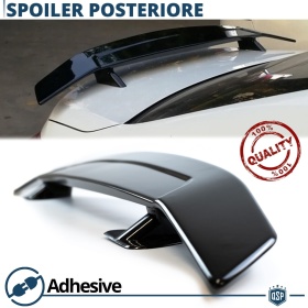 SPOILER Delantero Universal Alerón Trasero Coche | Labio Maletero Adhesivo NEGRO