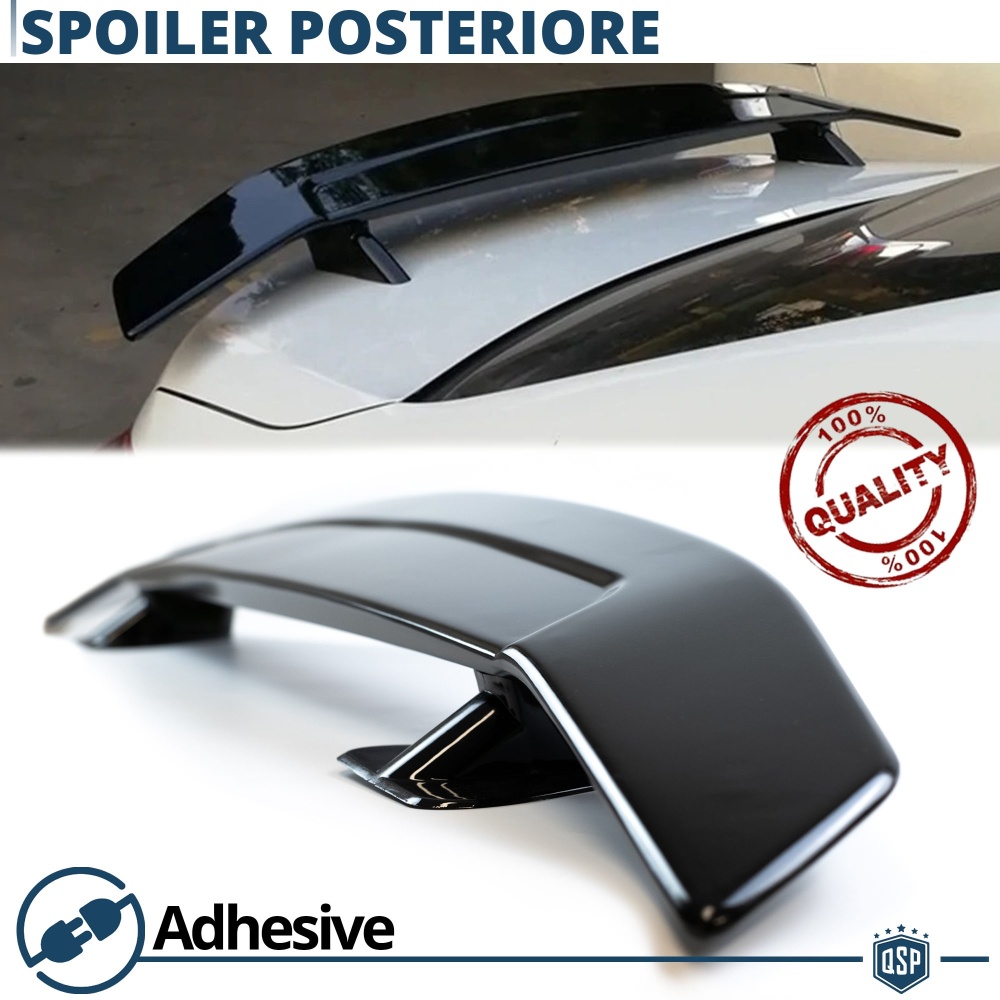 SPOILER Delantero Universal Alerón Trasero Coche | Labio Maletero Adhesivo NEGRO SPOILER Delantero Universal Alerón Trasero Coche | Labio Maletero Adhesivo NEGRO