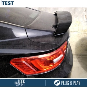 SPOILER Delantero Universal Alerón Trasero Coche | Labio Maletero Adhesivo NEGRO