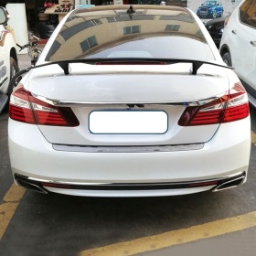 SPOILER Delantero Universal Alerón Trasero Coche | Labio Maletero Adhesivo NEGRO