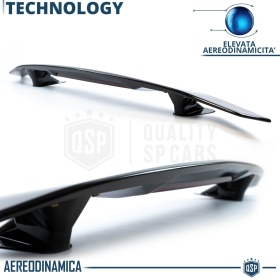 SPOILER Delantero Universal Alerón Trasero Coche | Labio Maletero Adhesivo NEGRO