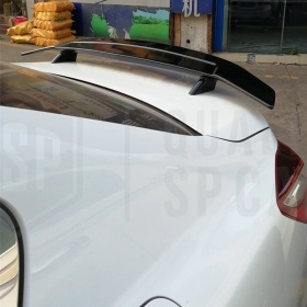 SPOILER Delantero Universal Alerón Trasero Coche | Labio Maletero Adhesivo NEGRO