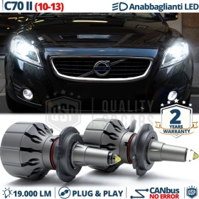 Kit LED H7 para Volvo C70 2 10-13 Luces de Cruce | Bombillas LED CANbus Blanco Frío | 6000K 19000LM