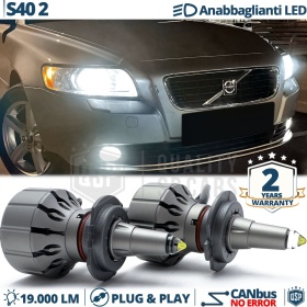 Kit LED H7 para Volvo S40 II Luces de Cruce | Bombillas LED CANbus Blanco Frío | 6000K 19000LM
