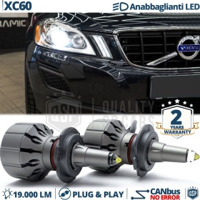 Kit LED H7 para Volvo XC60 I Luces de Cruce | Bombillas LED CANbus Blanco Frío | 6000K 19000LM