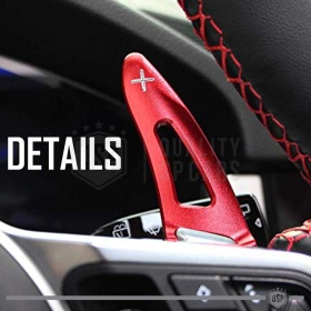 Levas de Volante para PORSCHE Cayenne (92A) 14-18 | Levas de Cambio Rojo