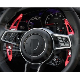 Levas de Volante para PORSCHE Cayenne (92A) 14-18 | Levas de Cambio Rojo