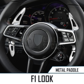 PALETTE Cambio al Volante per PORSCHE Macan 2013- | Leve Paddle Silver