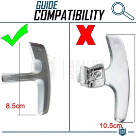 Levas de Volante para PORSCHE Cayenne (92A) 14-18 | Levas de Cambio Silver