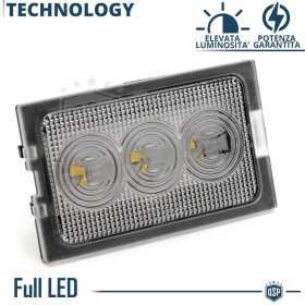 X2 Placchette Luci Targa LED per LAND ROVER Discovery 3 (04-09) | CANbus, Plug & Play | 6.500K