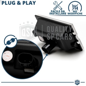 X2 Placchette Luci Targa LED per LAND ROVER Discovery 3 (04-09) | CANbus, Plug & Play | 6.500K