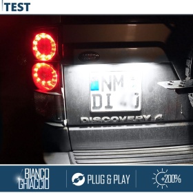2 Plafones LED Matrícula para LAND ROVER Discovery 4 (09-16) | Canbus, Plug & Play | 6.500K Blanco