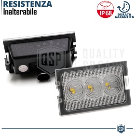 2 Plafones LED Matrícula para LAND ROVER 2 (06-14) | Canbus, Plug & Play | 6.500K Blanco