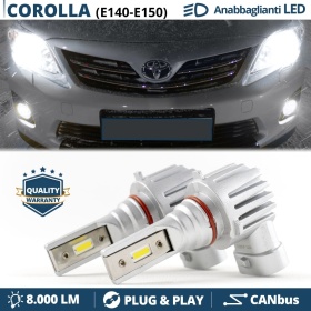 Luces de Cruce LED HB4 para Toyota Corolla E140-E150 (06-12) | Bombillas Led CANbus Luz Potente Blanca 6500K 8000LM