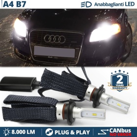 Kit LED H7 para Audi A4 B7 Luces de Cruce CANbus | 6500K Blanco Frío 8000LM