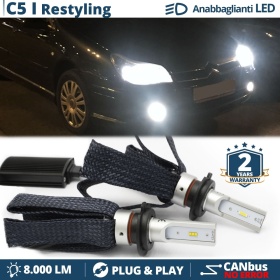Kit LED H7 para Citroen C5 1 Facelift Luces de Cruce CANbus | 6500K Blanco Frío 8000LM