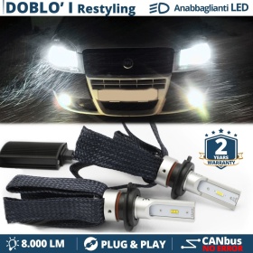 Kit LED H7 para Fiat Doblò 1 Facelift Luces de Cruce CANbus | 6500K Blanco Frío 8000LM