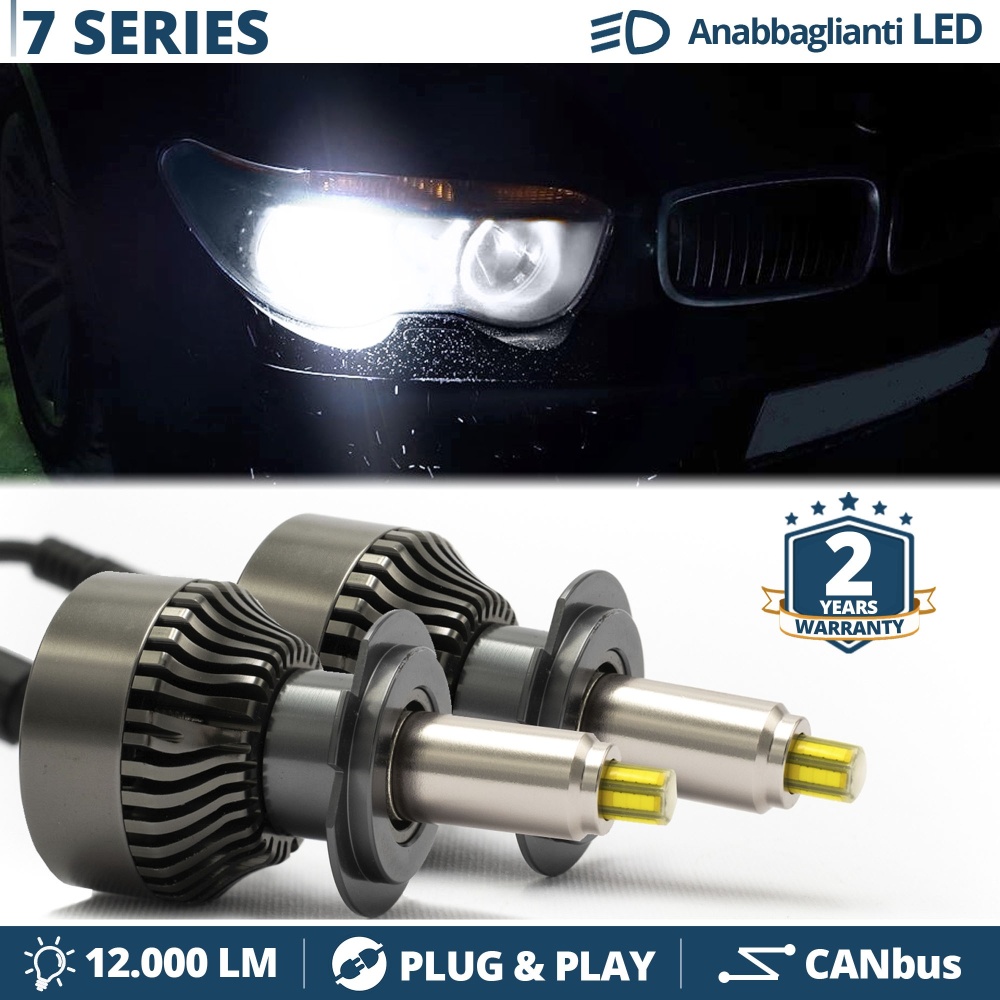 Kit LED H7 para BMW SERIE 7 E65 E66 Luces de Cruce | Bombillas Led Canbus 6500K 12000LM