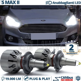 Kit LED H7 para Ford S-Max 2 Luces de Cruce | Bombillas LED CANbus Blanco Frío | 6000K 19000LM