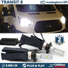 Kit LED H7 para Ford Transit mk8 desde 2014 Luces de Cruce CANbus | 6500K Blanco Frío 8000LM
