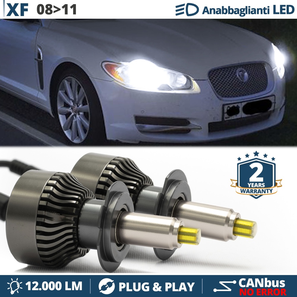 Kit LED H7 para JAGUAR XF 1 Luces de Cruce | Bombillas Led Canbus 6500K 12000LM