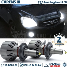 Kit LED H7 para Kia Carens 3 Luces de Cruce | Bombillas LED CANbus Blanco Frío | 6000K 19000LM