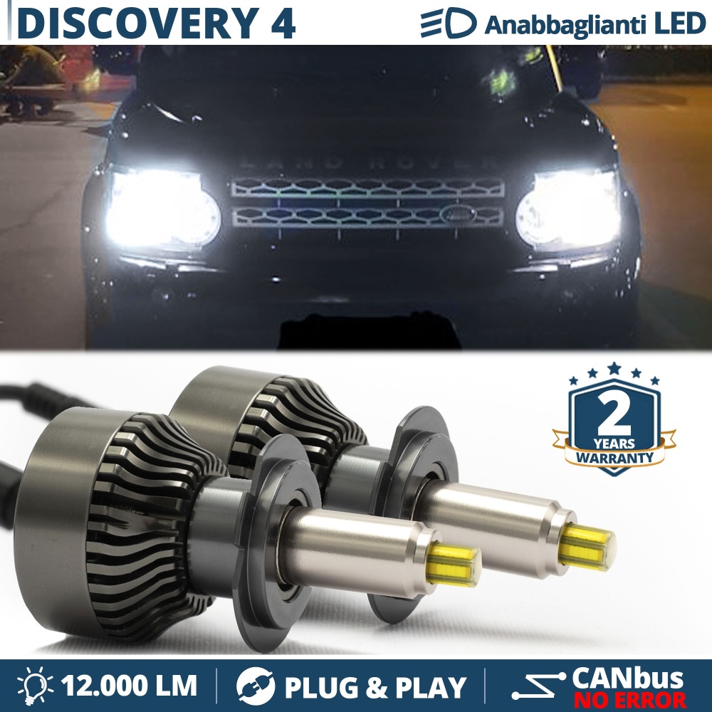 Kit LED H7 para DISCOVERY 4 09-13 Luces de Cruce | Bombillas Led Canbus 6500K 12000LM