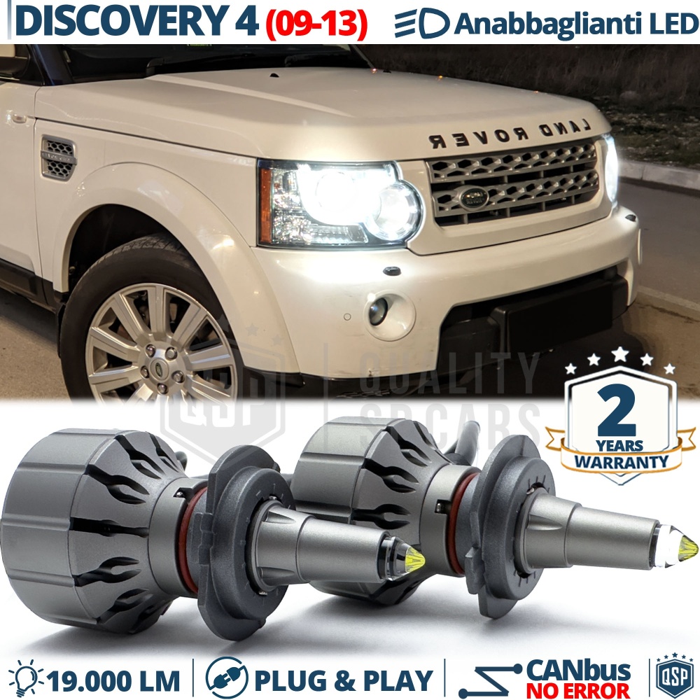 Kit LED H7 para Land Rover Discovery 4 09-13 Luces de Cruce | CANbus Blanco Frío 6000K 19000LM