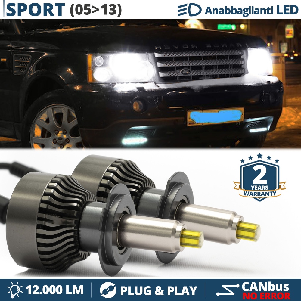 Kit LED H7 para RANGER ROVER SPORT 1 Luces de Cruce | Bombillas Led Canbus 6500K 12000LM